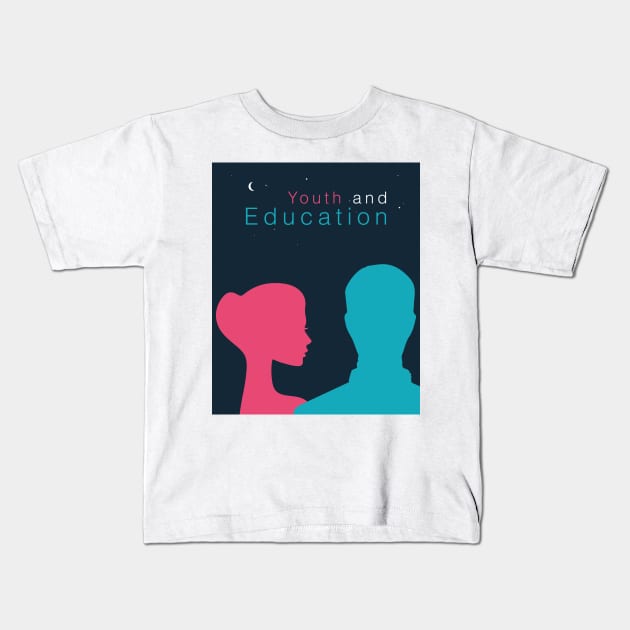 Youth and Education Kids T-Shirt by Artistike